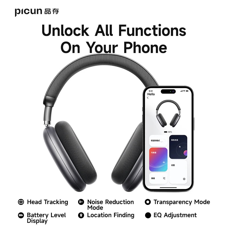 Picun Pro ANC Wireless Headphones