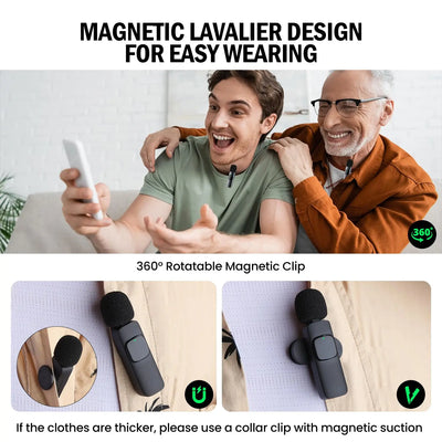 Basix Wireless Lavalier Microphone Audio